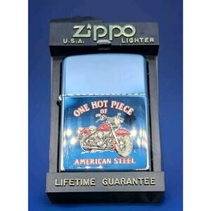 Vintage 1994 Zippo One Hot Piece Of American Steel Polished Chrome NEW